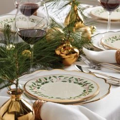 Lenox Holiday Salad Plate -Lenox The Christmas Shop Sales 146504010