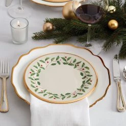 Lenox Holiday Salad Plate -Lenox The Christmas Shop Sales 146504010 w12