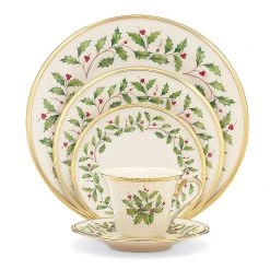Lenox Holiday 5-Piece Place Setting -Lenox The Christmas Shop Sales 146590600 w2