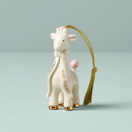 Lenox Pink Giraffe Baby's First Christmas Ornament -Lenox The Christmas Shop Sales 6373294 w10