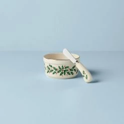 Lenox Hosting The Holidays Dip Bowl & Spreader