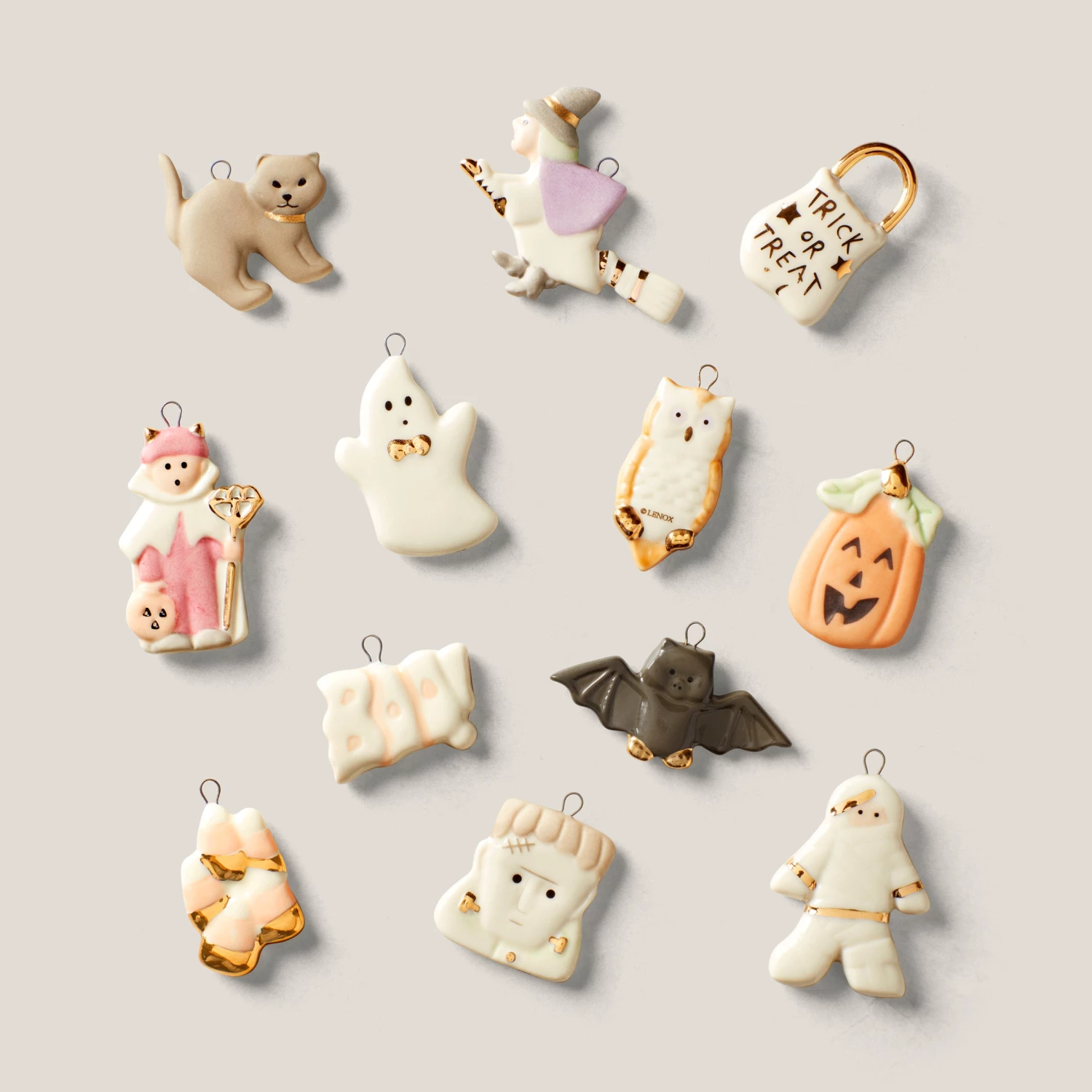 Lenox Trick or Treat 12 Piece Ornament & Tree Set 4 Lenox Trick or Treat 12 Piece Ornament & Tree Set - Image 2