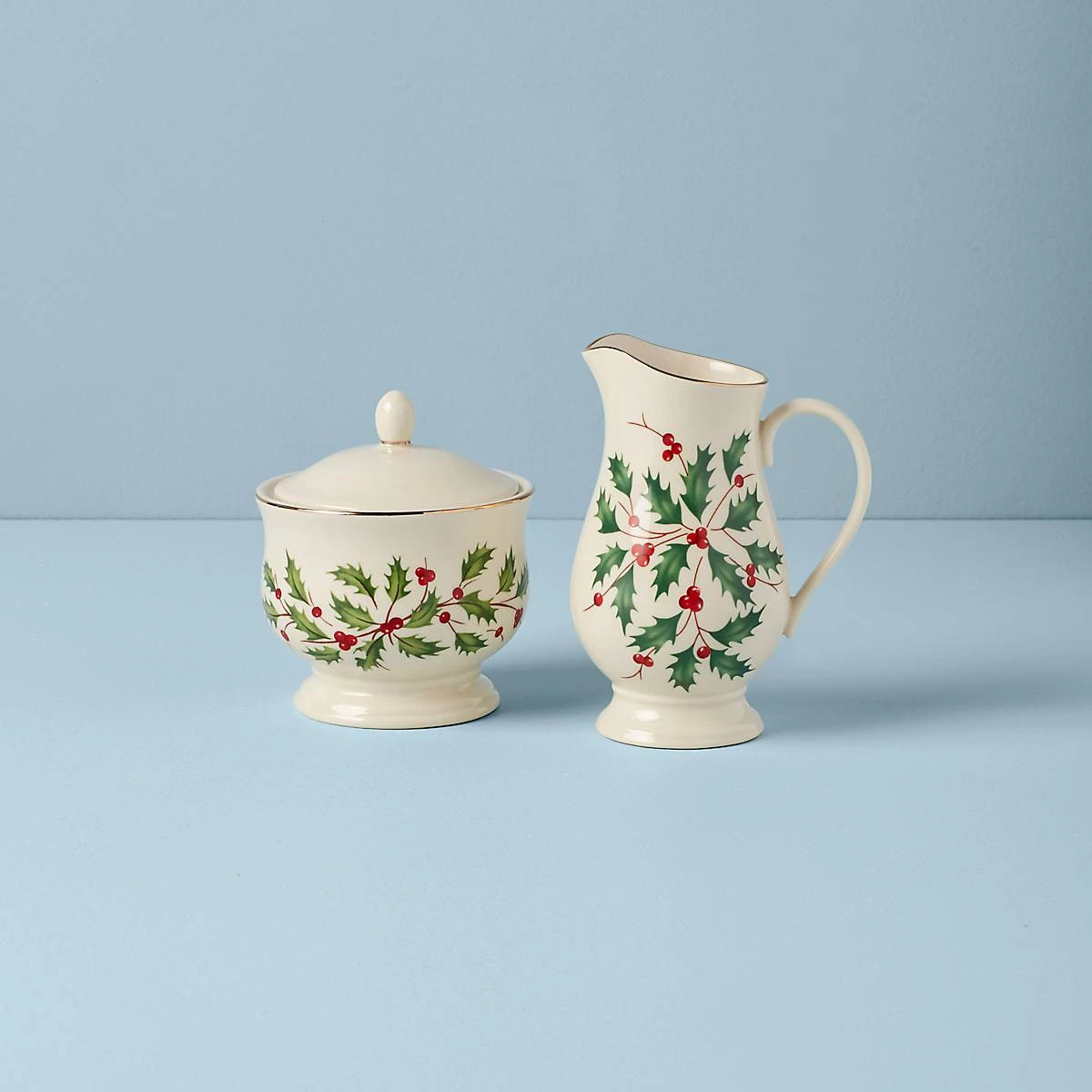 Lenox Holiday Sugar & Creamer Set 3 Lenox Holiday Sugar & Creamer Set