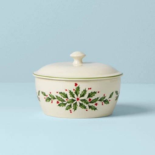 Lenox Hosting the Holidays™ Covered Casserole -Lenox The Christmas Shop Sales 847117 w10