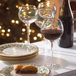 Lenox Holiday 4-Piece Wine Glass Set -Lenox The Christmas Shop Sales 856101 w2 a28971de c911 45be b3e6 3ddfd8a41a7b