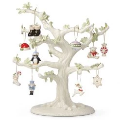 Lenox Christmas Memories 10-Piece Ornament & Tree Set -Lenox The Christmas Shop Sales 868996 wHR