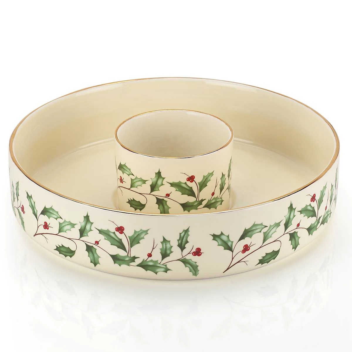 Lenox Holiday Chip & Dip Set 4 Lenox Holiday Chip & Dip Set - Image 2