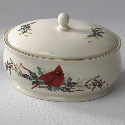 Lenox Winter Greetings Covered Dish -Lenox The Christmas Shop Sales 870601 w1 9b6340bc b386 48fc b1c0 e465a9247226