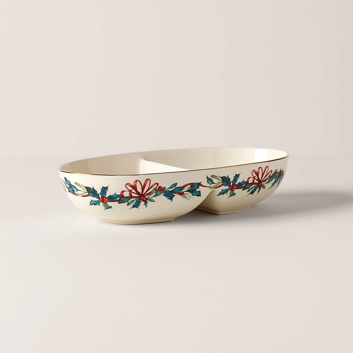 Lenox Winter Greetings Divided Bowl 3 Lenox Winter Greetings Divided Bowl