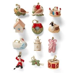 Lenox Twelve Days of Christmas 12-Piece Ornament Set 7 Lenox Twelve Days of Christmas 12-Piece Ornament Set -Lenox The Christmas Shop Sales 878893 wHR