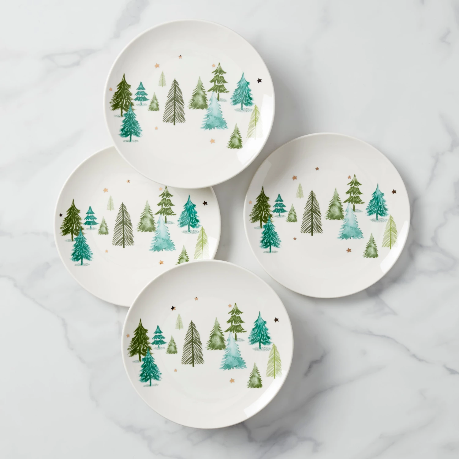 Lenox Balsam Lane 4-piece Accent Plate Set 2 Lenox Balsam Lane 4-piece Accent Plate Set