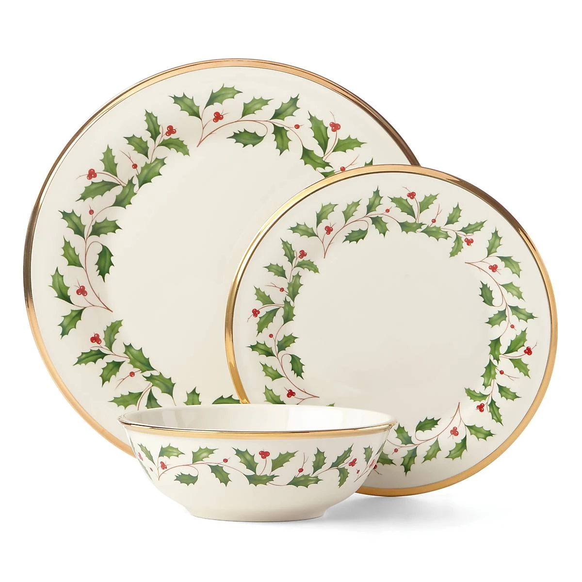 Lenox Holiday™ 3-Piece Place Setting 3 Lenox Holiday™ 3-Piece Place Setting