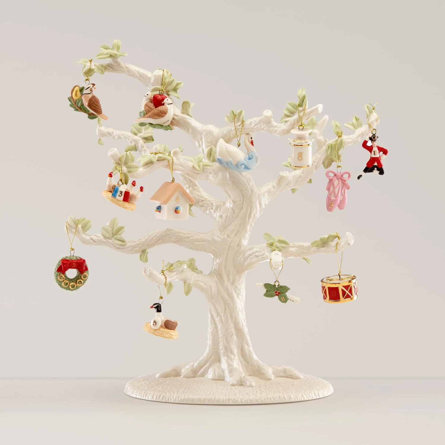 Lenox Twelve Days Of Christmas 12-Piece Ornament & Tree 3 Lenox Twelve Days Of Christmas 12-Piece Ornament & Tree