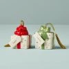Lenox Forever Friends Presents 2 Piece Ornament Set -Lenox The Christmas Shop Sales 884376 w10