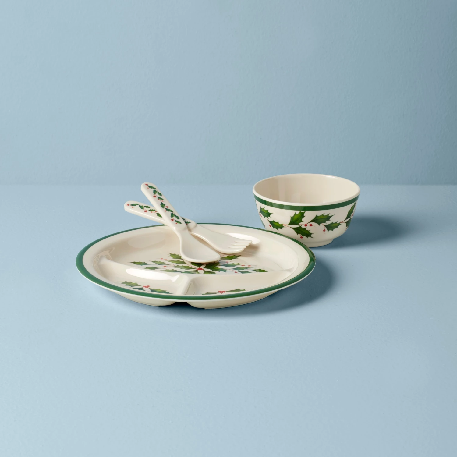 Lenox Holiday™ Children's 4-piece Dinner Set 3 Lenox Holiday™ Children's 4-piece Dinner Set
