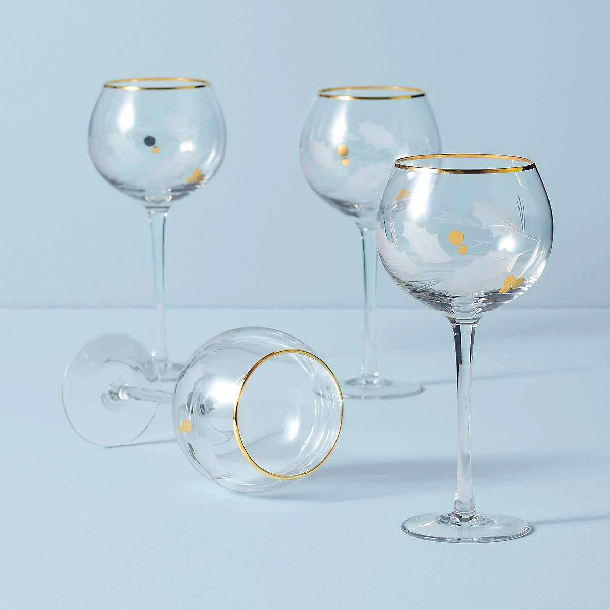 Lenox Holiday™ Gold 4-Piece Balloon Glass Set 3 Lenox Holiday™ Gold 4-Piece Balloon Glass Set