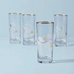 Lenox Holiday™ Gold 4-piece Highball Glass Set