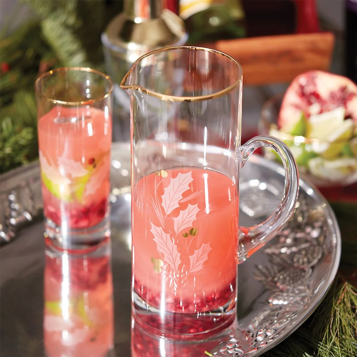 Lenox Holiday Gold Pitcher 4 Lenox Holiday Gold Pitcher - Image 2