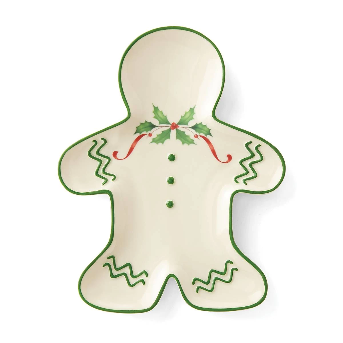 Lenox Holiday™ Gingerbread Man Accent Plate 4 Lenox Holiday™ Gingerbread Man Accent Plate - Image 2