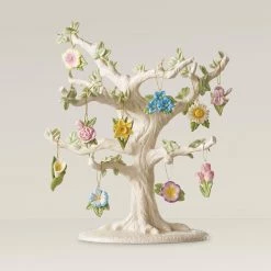 Lenox Celebrate Flowers 10-Piece Ornament & Tree Set