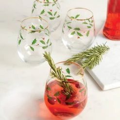 Lenox Holiday™ 4-piece Stemless Wine Glasses 8 Lenox Holiday™ 4-piece Stemless Wine Glasses -Lenox The Christmas Shop Sales 888202 w1 9f2377fc 2084 4b2d 9bce 553baa187700