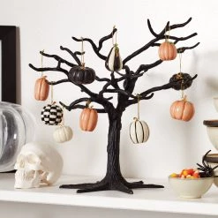 Lenox Mini Pumpkin 10-Piece Ornament & Tree Set -Lenox The Christmas Shop Sales 889208 w13