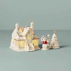 Lenox Mistletoe Park Light-Up 3-Piece Starter Set