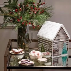 Lenox Balsam Lane Cookie Jar -Lenox The Christmas Shop Sales 890755 w12