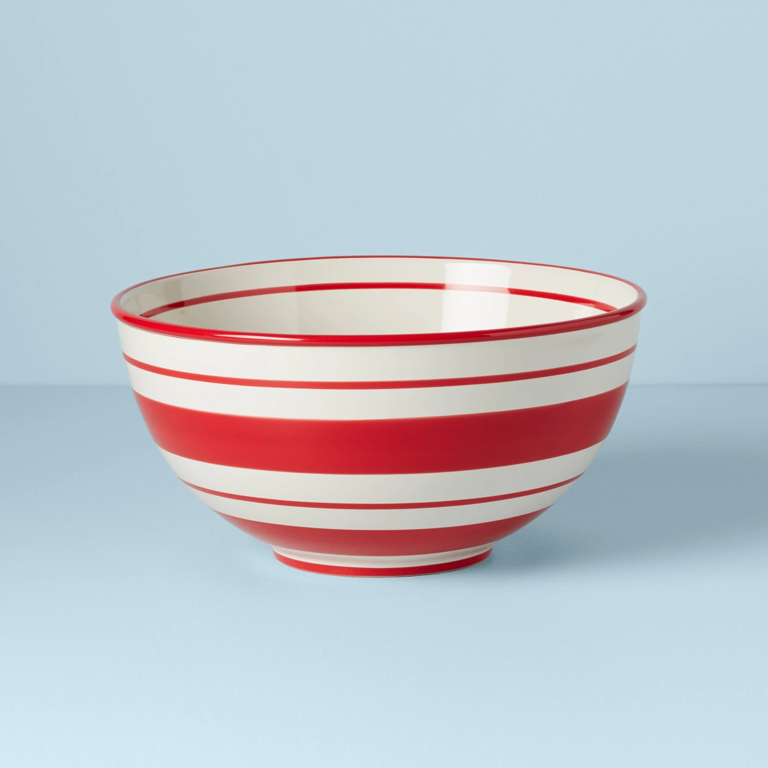 Lenox Holiday Handpaint Stripe Mixing Bowl 3 Lenox Holiday Handpaint Stripe Mixing Bowl