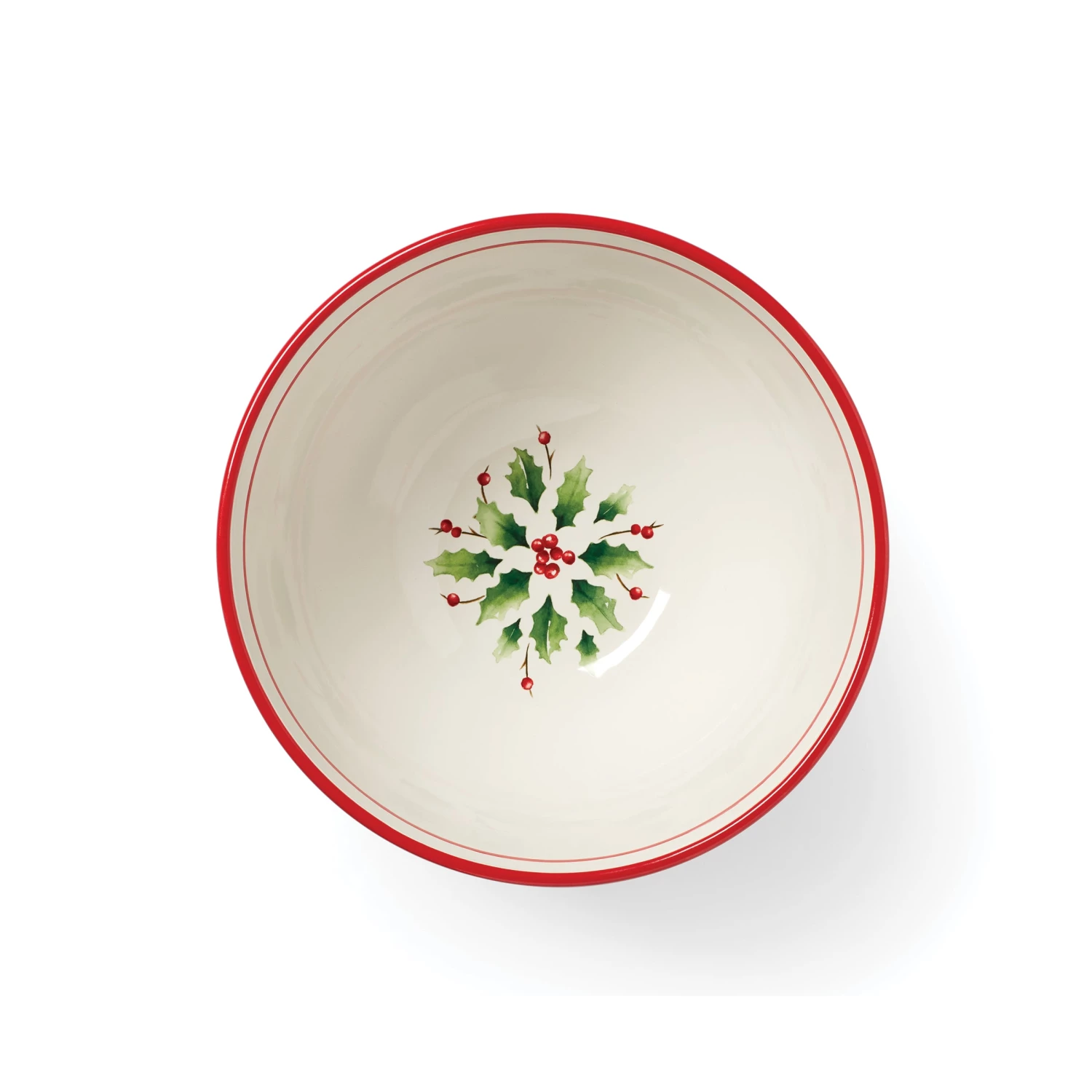 Lenox Holiday Handpaint Stripe Mixing Bowl 6 Lenox Holiday Handpaint Stripe Mixing Bowl - Image 4