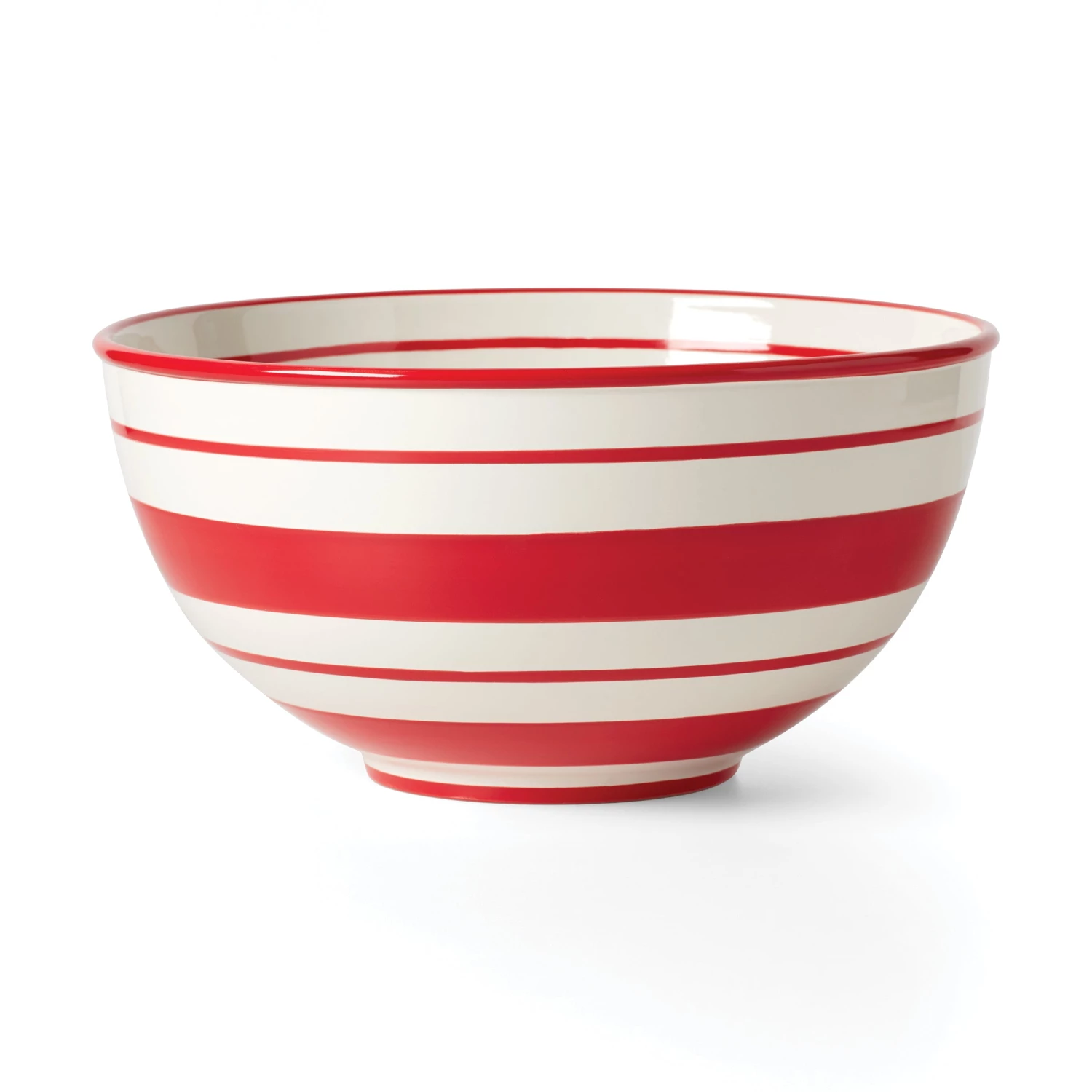 Lenox Holiday Handpaint Stripe Mixing Bowl 7 Lenox Holiday Handpaint Stripe Mixing Bowl - Image 5