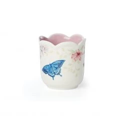 Lenox Butterfly Meadow Scalloped Lilac Linen Candle -Lenox The Christmas Shop Sales 890785 wHR