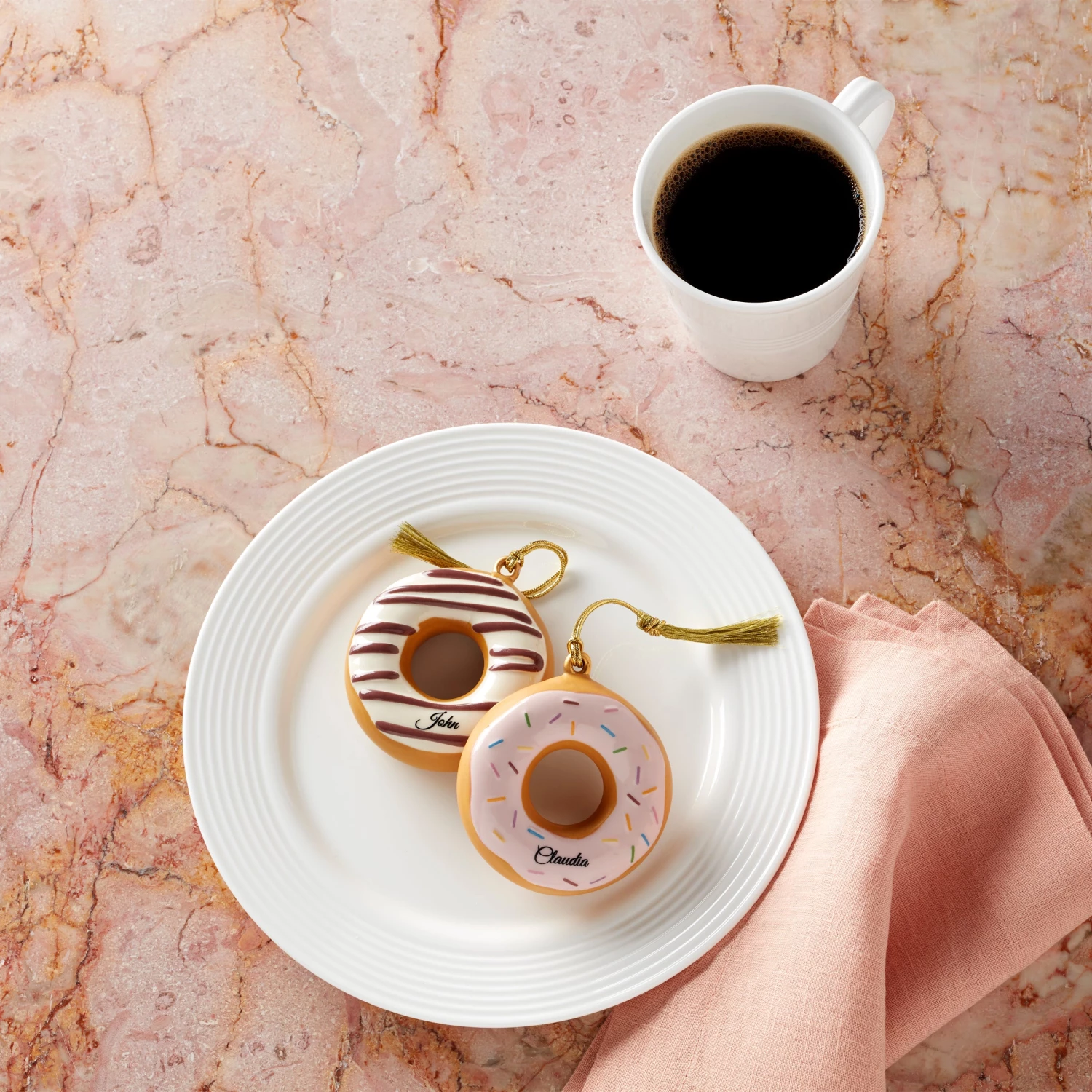 Lenox Forever Friends Donut 2-Piece Ornament Set 4 Lenox Forever Friends Donut 2-Piece Ornament Set - Image 2