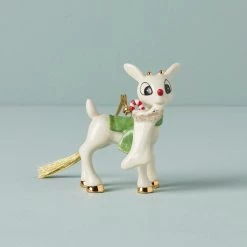 Lenox Rudolph's Surprise Stocking Ornament 7 Lenox Rudolph's Surprise Stocking Ornament -Lenox The Christmas Shop Sales 892576 w10