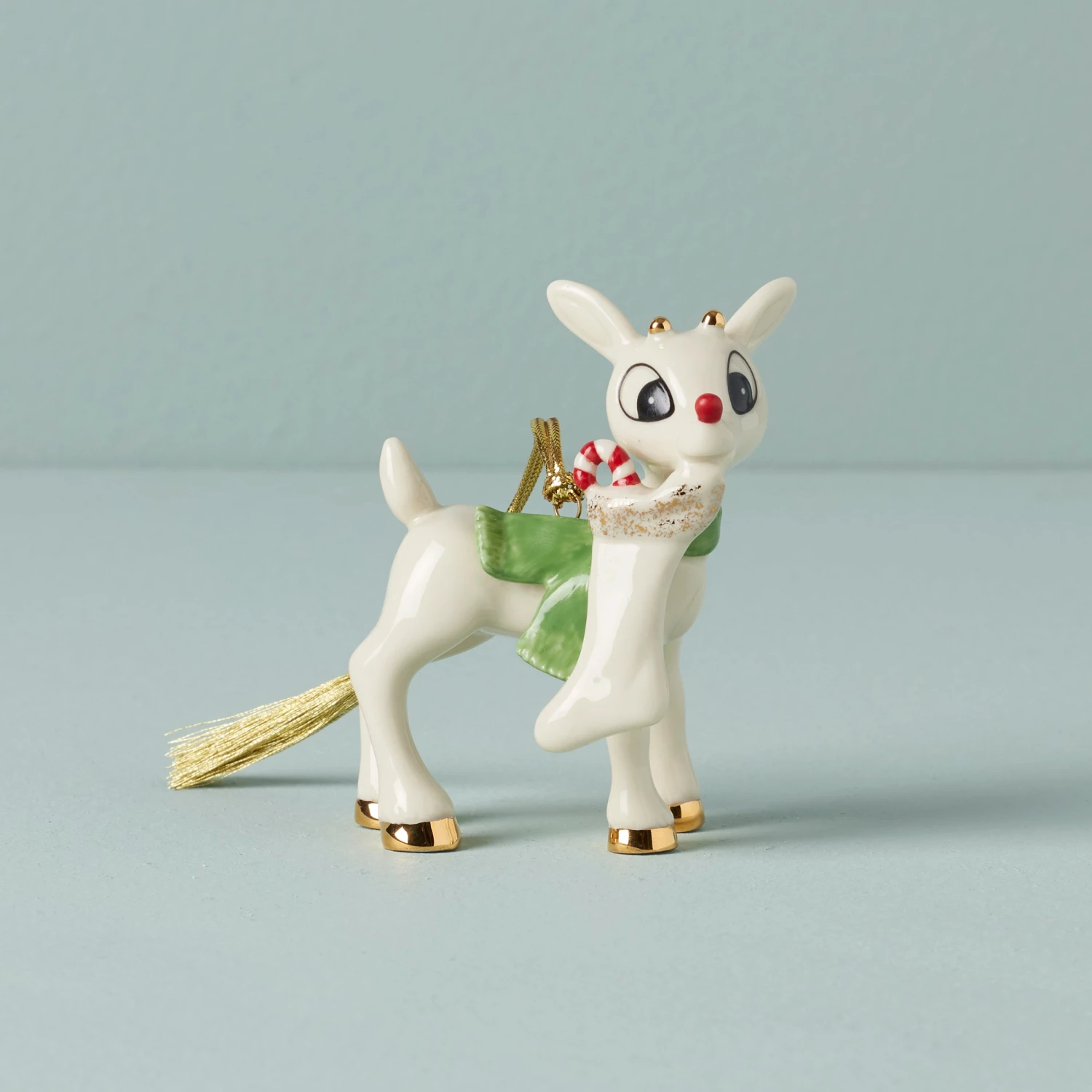 Lenox Rudolph's Surprise Stocking Ornament 5 Lenox Rudolph's Surprise Stocking Ornament - Image 3