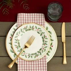 Lenox Holiday 12-Piece Plate & Bowl Set -Lenox The Christmas Shop Sales 893172 877880 894303 894304 894333 893875 893877 LHOL 22 FEA 13