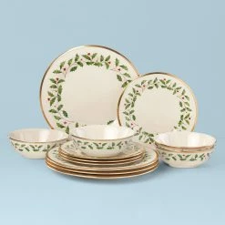 Lenox Holiday 12-Piece Plate & Bowl Set