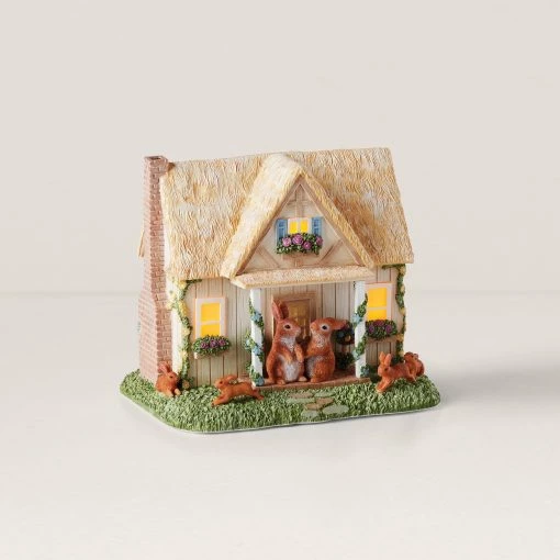 Lenox Floral Easter Light-Up Cottage Figurine 2 Lenox Floral Easter Light-Up Cottage Figurine -Lenox The Christmas Shop Sales 893303 w10