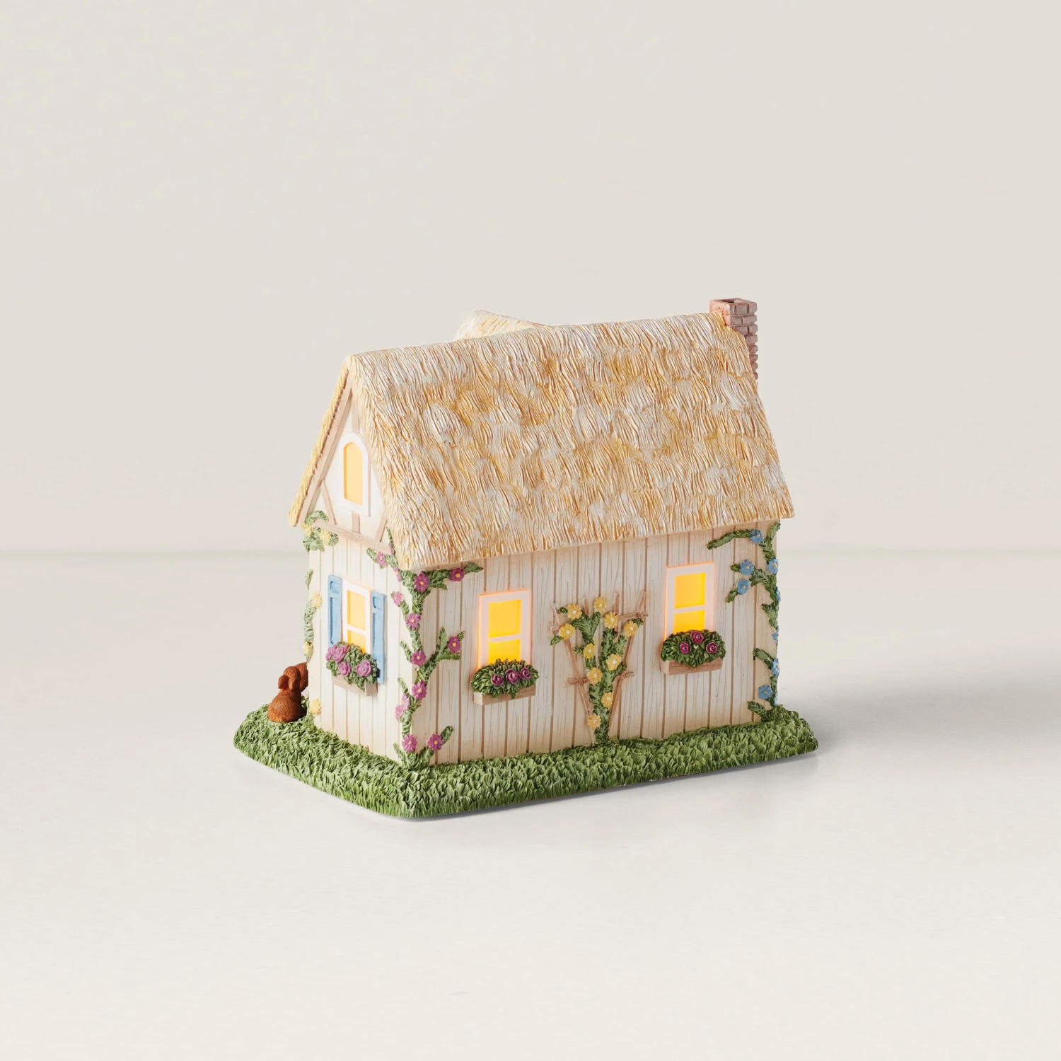 Lenox Floral Easter Light-Up Cottage Figurine 4 Lenox Floral Easter Light-Up Cottage Figurine - Image 2