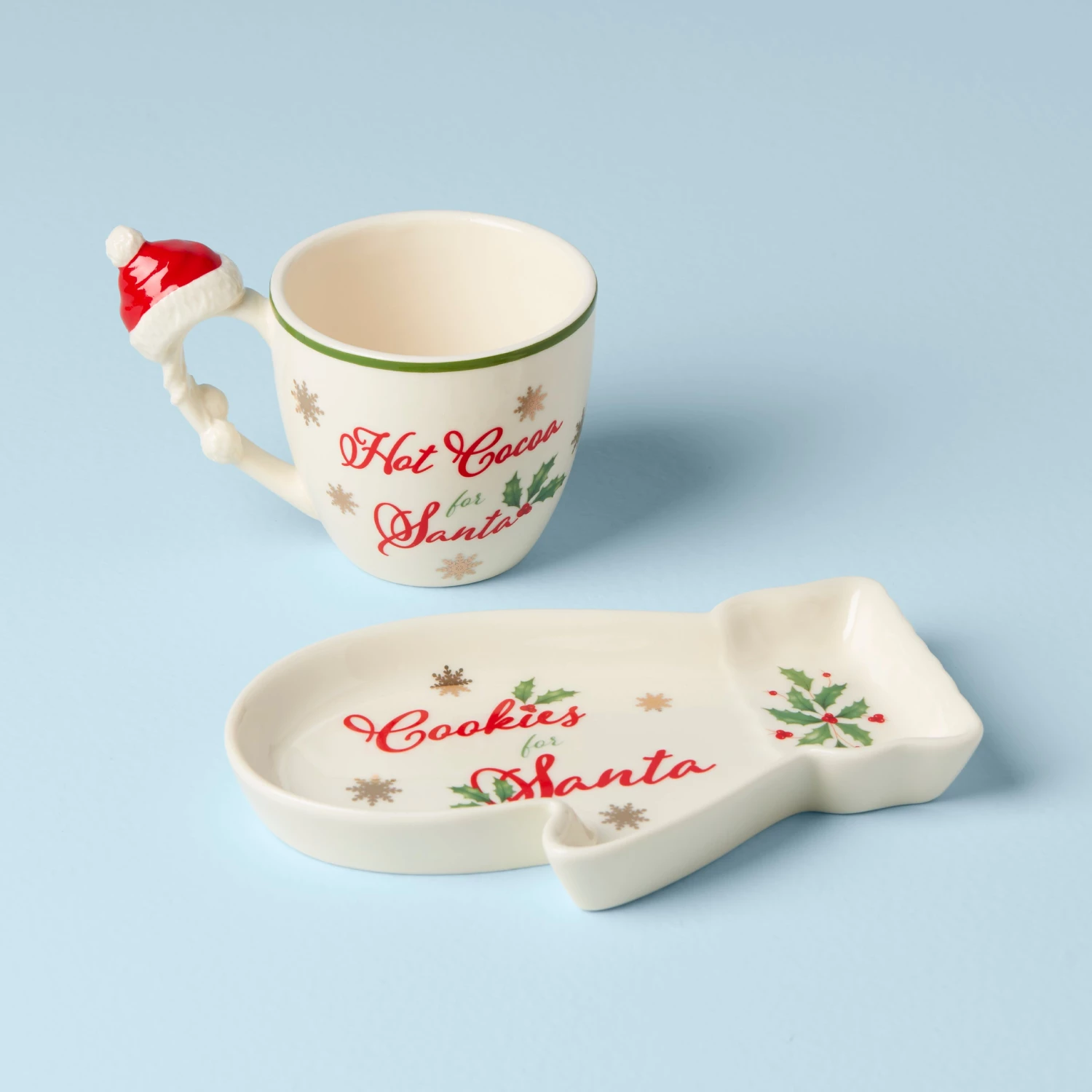 Lenox Hosting The Holidays Cookies For Santa 2-Piece Set 3 Lenox Hosting The Holidays Cookies For Santa 2-Piece Set - Image 2