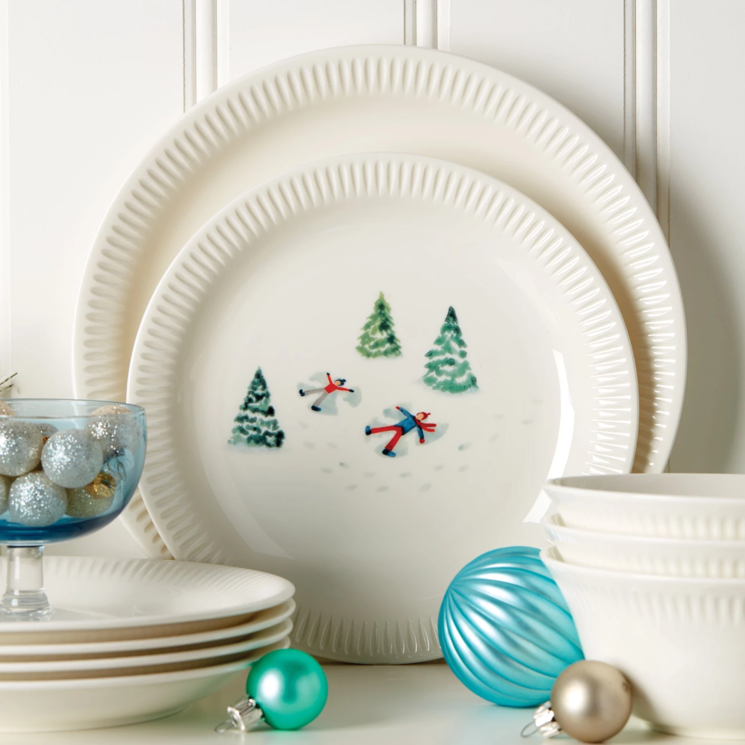 Lenox Profile Snow Day 4-Piece Accent Plate Set 5 Lenox Profile Snow Day 4-Piece Accent Plate Set - Image 3