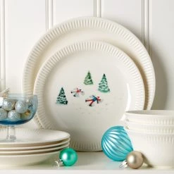 Lenox Profile Snow Day 4-Piece Dinner Plate Set 8 Lenox Profile Snow Day 4-Piece Dinner Plate Set -Lenox The Christmas Shop Sales 893508 w11