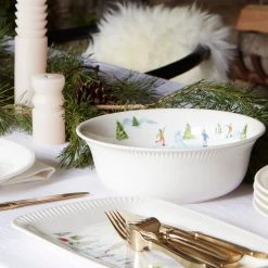 Lenox Profile Snow Day Serving Bowl -Lenox The Christmas Shop Sales 893509 w12