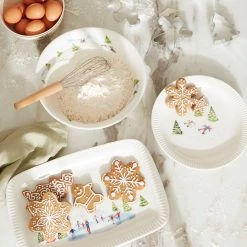 Lenox Profile Snow Day Serving Bowl -Lenox The Christmas Shop Sales 893509 w13