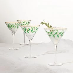 Lenox Holiday 4-Piece Martini Glass Set -Lenox The Christmas Shop Sales 893570 LHOL 22 FEA 1