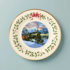 Lenox 2021 Holiday Train Plate
