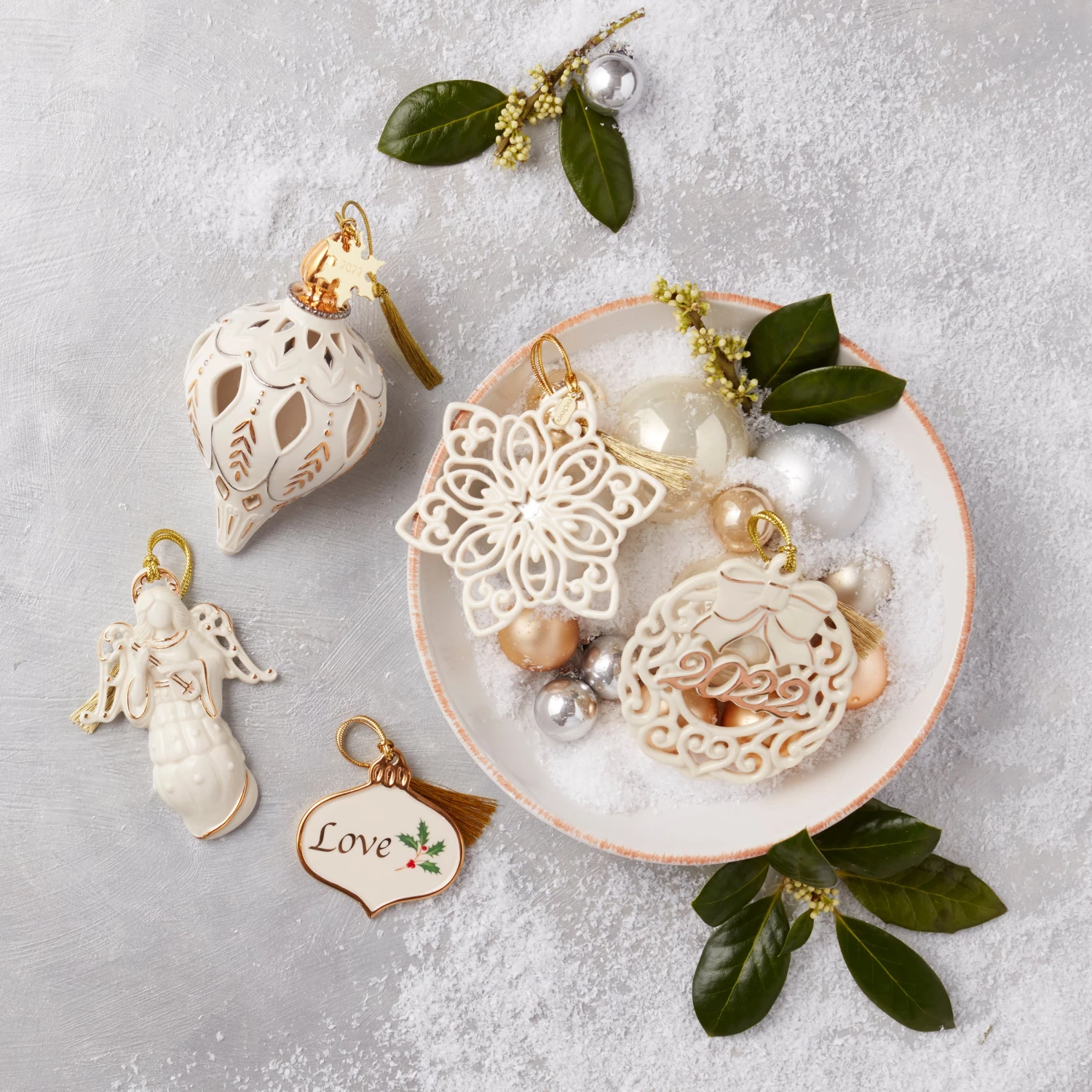 Lenox Holiday Love Ornament Charm 4 Lenox Holiday Love Ornament Charm - Image 2