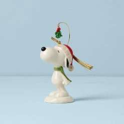 Lenox 2022 Snoopy Under the Mistletoe Ornament