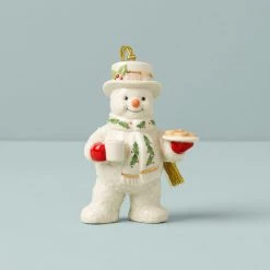 Lenox 2022 Snowman Treats Ornament