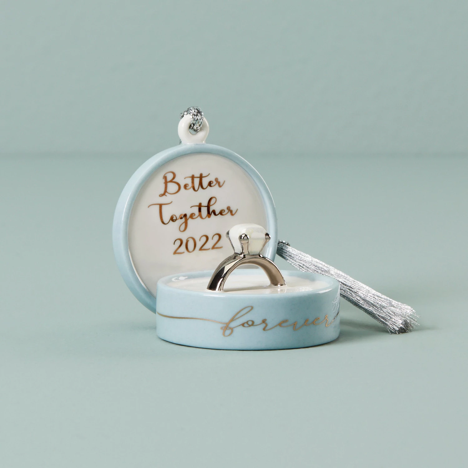 Lenox 2022 Together Forever Ring Box Ornament 3 Lenox 2022 Together Forever Ring Box Ornament